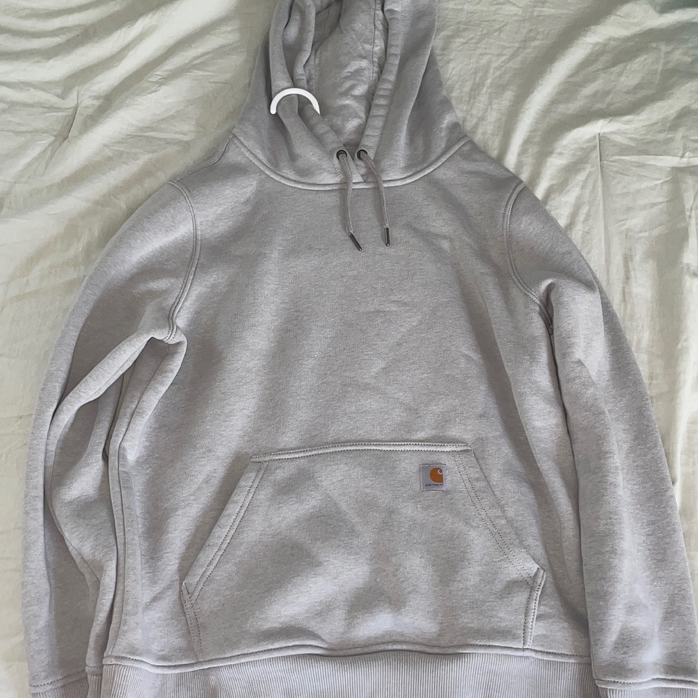 Women’s Light Grey Carhartt Hoodie - Size Large
